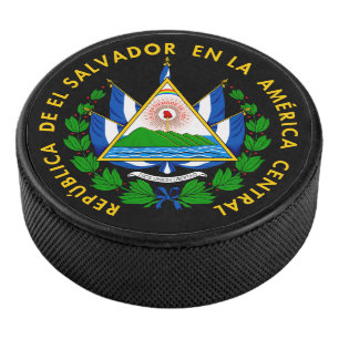 Escudo de El Salvador Hockey Puck
