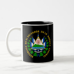 Escudo de El Salvador Two-Tone Coffee Mug