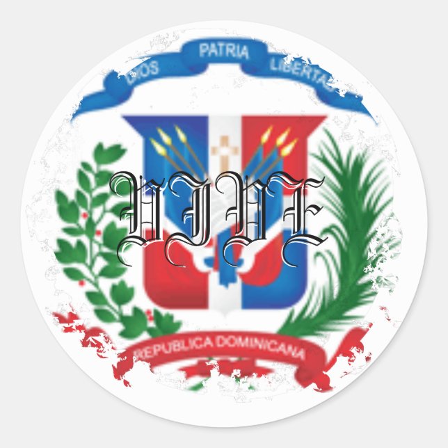 Escudo Distressed Round Stickers (Front)