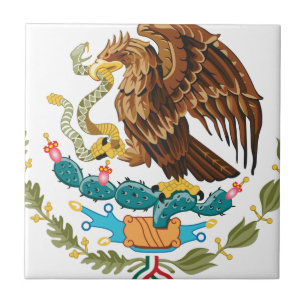 Escudo Nacional de México - Emblema Mexicano Ceramic Tile