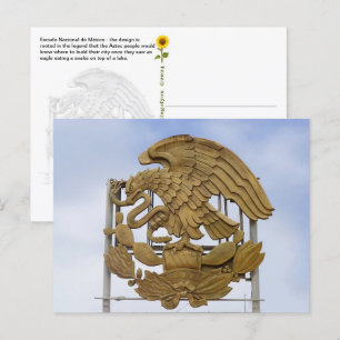Escudo Nacional de México, Ensenada, BC - Postcard