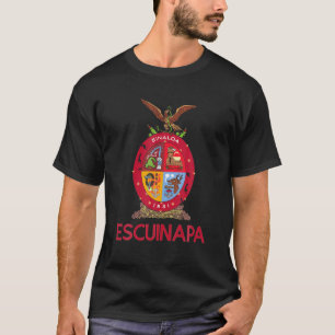 Escuinapa Sinaloa Estado De Mexico Escudo Eagle Ag T-Shirt