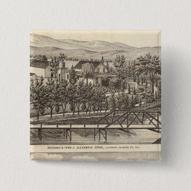 Esden, Clary residences 15 Cm Square Badge (Front)