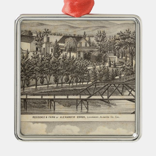 Esden, Clary residences Metal Ornament (Front)