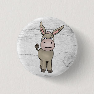 Eselchen 3 cm round badge