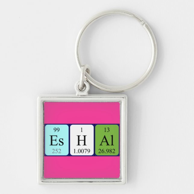 Eshal periodic table name keyring (Front)