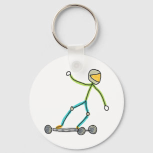 Esk8 Stickman Key Ring