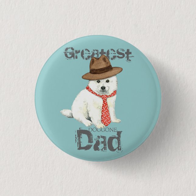 Eskie Dad 3 Cm Round Badge (Front)