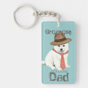 Eskie Dad Key Ring