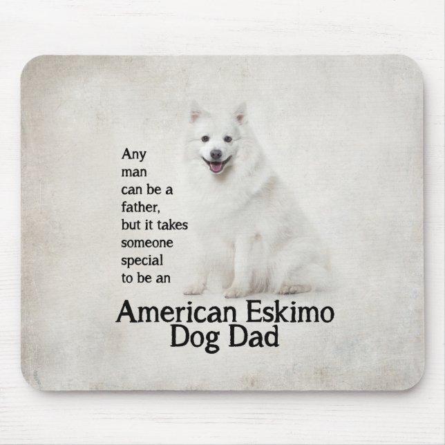 Eskie Dad Mouse Pad (Front)