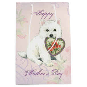 Eskie Heart Mum Medium Gift Bag