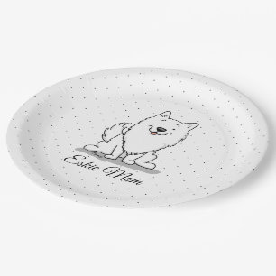 Eskie Mum - American Eskimo Dog Mum Cute Paper Plate
