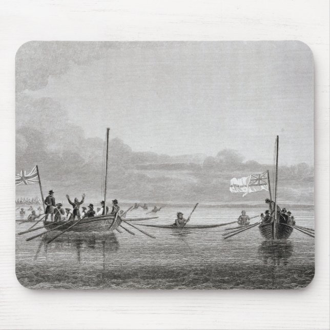 Eskimaux Coming Towards Boats in Shoalwater Mouse Pad (Front)