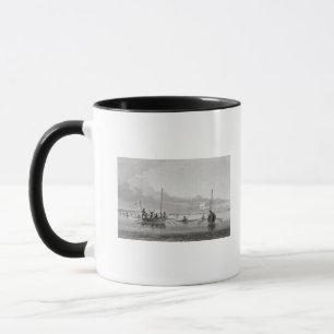 Eskimaux Coming Towards Boats in Shoalwater Mug