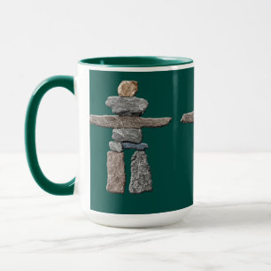 Eskimo Cairn, Inuit Inukshuk Drinking Mug