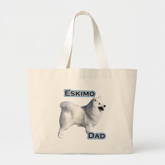 Eskimo Dad 4 Large Tote Bag (Front)