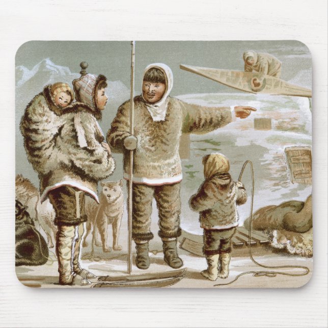 Eskimo Family Mouse Pad (Front)