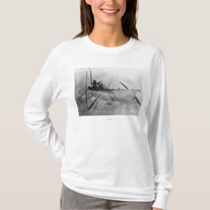 Eskimo in Boat made with Skins called an Omiak T-Shirt