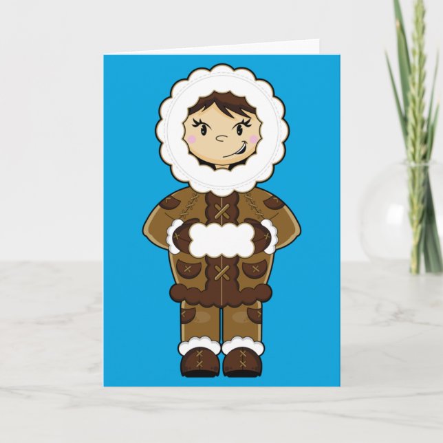 Eskimo (Inuit) Christmas Card (Front)