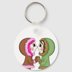 eskimo kisses key ring