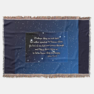 Eskimo Proverb Perhaps they are not stars Throw Blanket