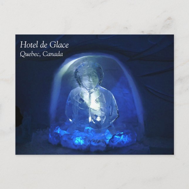 Eskimo Room at Hotel de Glace, Quebec, Canada Postcard (Front)