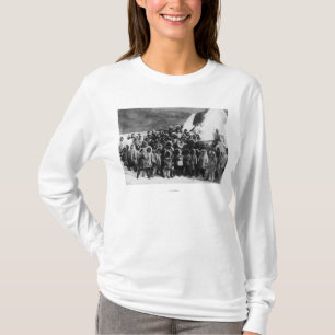 Eskimo School Children in Alaska Photograph T-Shirt