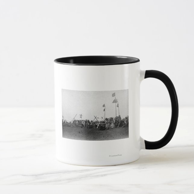 Eskimo Sports at Barrow, Alaska Photograph Mug (Right)