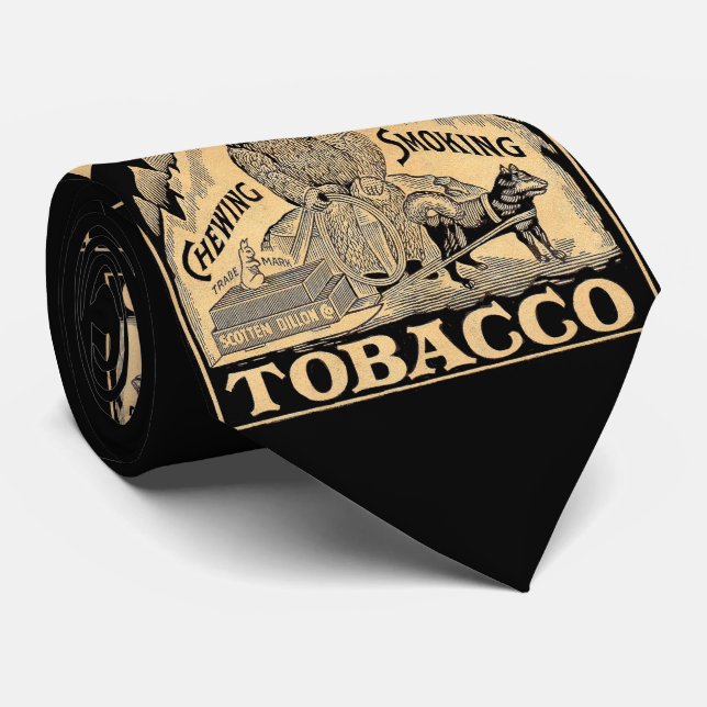 Eskimo Tobacco print  Tie (Rolled)