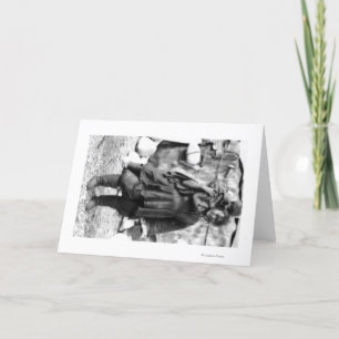 Eskimo Woman and Child In Alaska Photograph Card