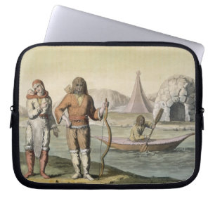 Eskimos at Hudson Bay, from 'Le Costume Ancien et Laptop Sleeve
