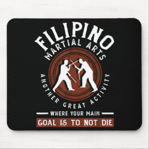 Eskrima Kali Arnis Escrima Sticks Filipino Martial Mouse Pad