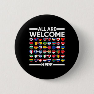 ESL Teacher All Are Welcome Here For Worlds Virtua 6 Cm Round Badge