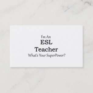 ESL Teacher Business Card