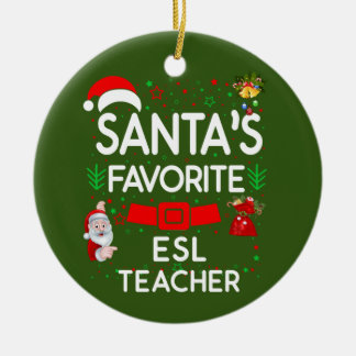 ESL teacher Ceramic Ornament