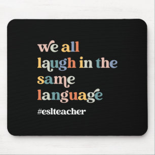 ESL Teacher ESOL Student Cute Retro Back To School Mouse Pad