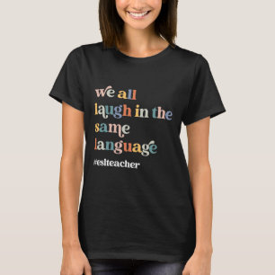 ESL Teacher ESOL Student Cute Retro Back To School T-Shirt