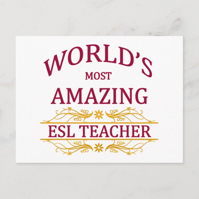 ESL Teacher Postcard (Front)