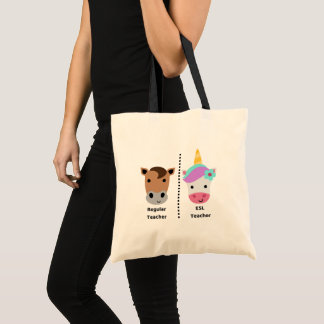 ESL Teacher Unicorn Tote Bag