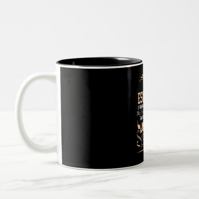 Esmeralda Girl Name Definition Two-Tone Coffee Mug (Left)