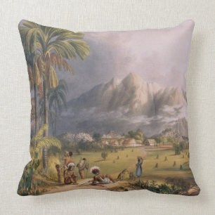 Esmeralda, on the Orinoco, site of a Spanish Missi Cushion