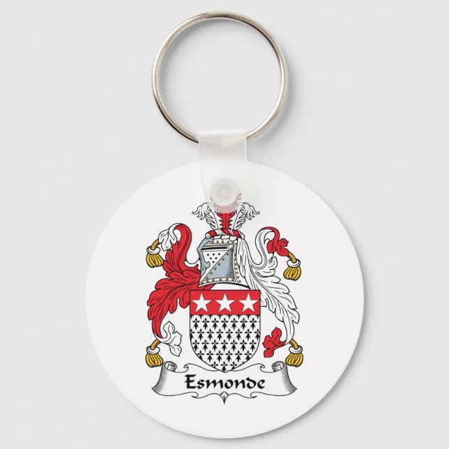 Esmonde Family Crest Key Ring (Front)