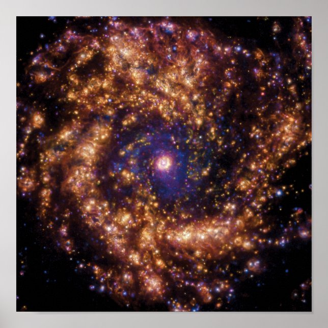 ESO Spiral Starburst Galaxy Messier 61 Poster (Front)