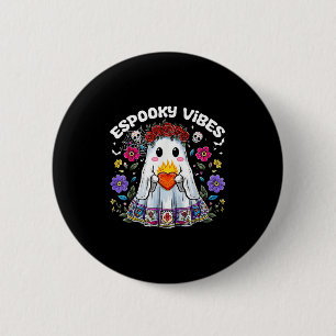 Esoky Vibes Maestra Soky Halloween Mexican Girls  6 Cm Round Badge