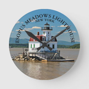 Esopus Meadows Lighthouse, New York Wall Clock