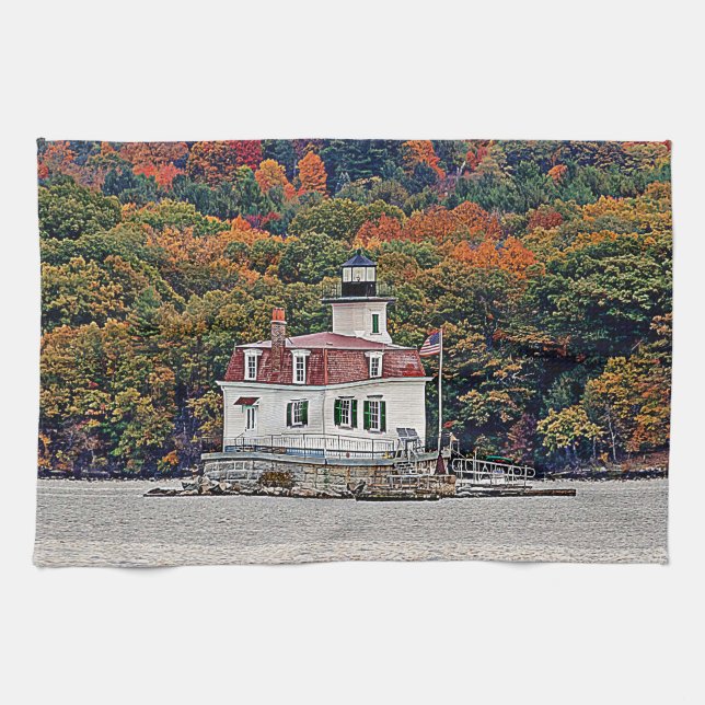 Esopus Meadows Lighthouse Tea Towel (Horizontal)