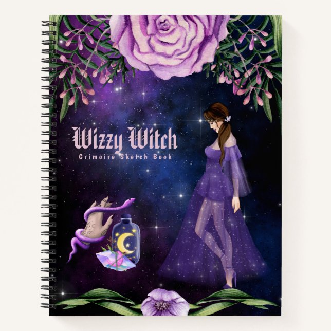 Esoteric Crystal Witchcraft Book Gothic Grimoire (Front)