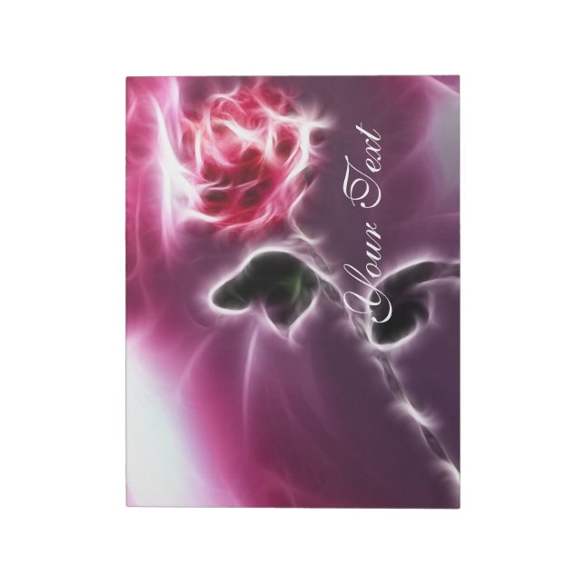 Esoteric Fantasy Pink Rose  Notepad (Rotated)