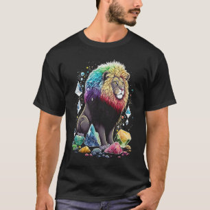 Esoteric Lion Crystals Cute Illustration  2 T-Shirt