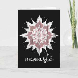 Esoteric Meditation Lotus Flower Namaste Yoga Card